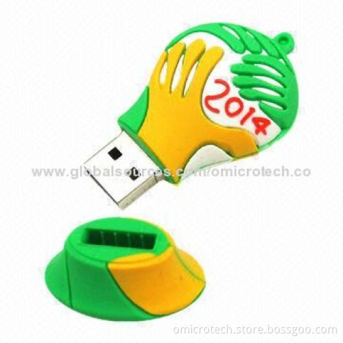 Cartoon USB Flash Drive, Grail Shape, No External Power Required